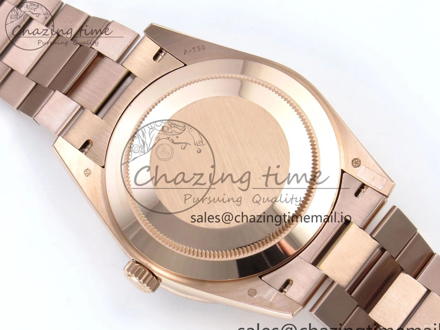 MiroTime 0310 Trendsetting DayDate 40 RG QF 1:1 Best Edition Green Roman Dial Diamonds Bezel on President Bracelet A2836 V5 (Gain Weight) 468